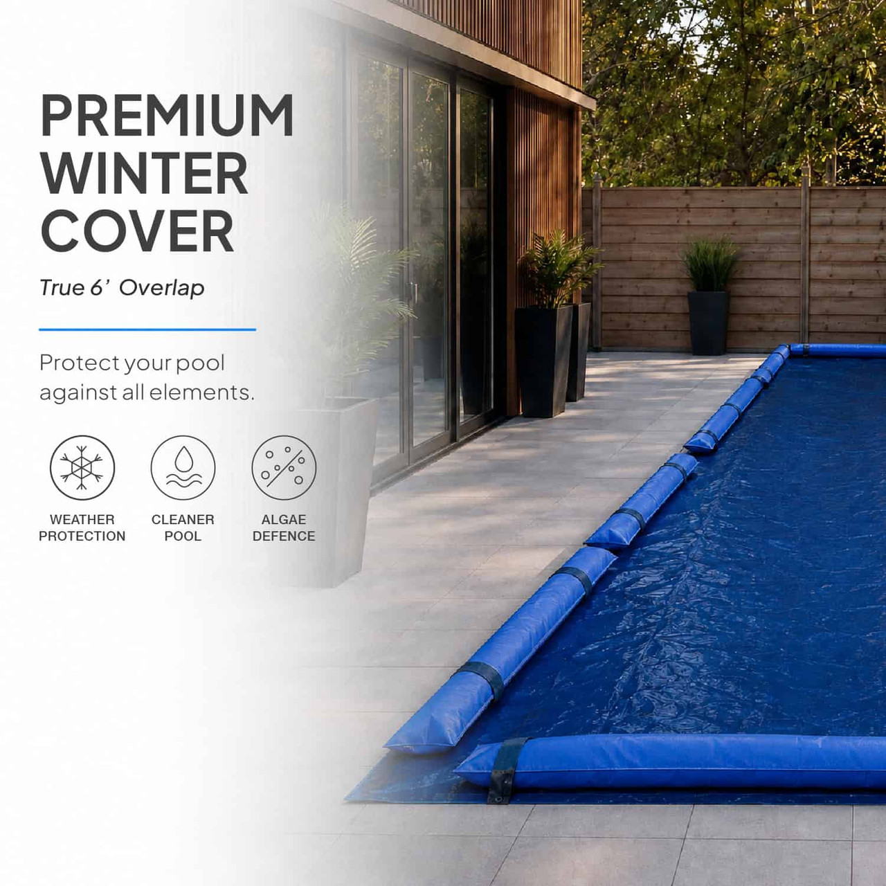 16'x32' Elite Pro-Shield Rectangle Winter Pool Cover