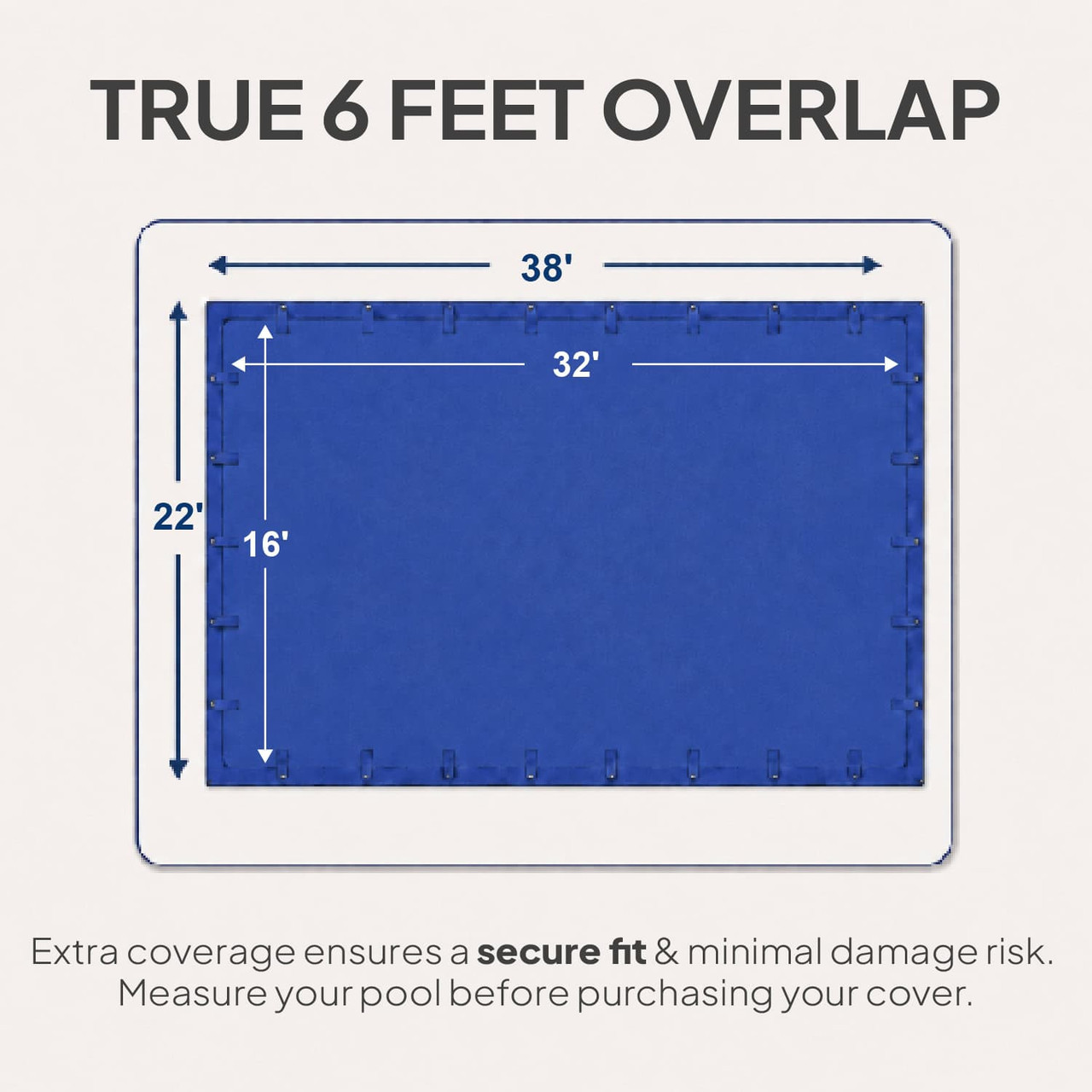 16'x32' Elite Pro-Shield Rectangle Winter Pool Cover