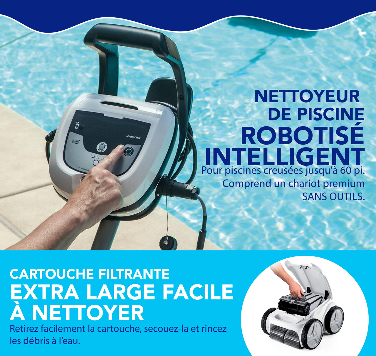Nettoyeur de piscine robotisé Polaris P965iQ 4RM
