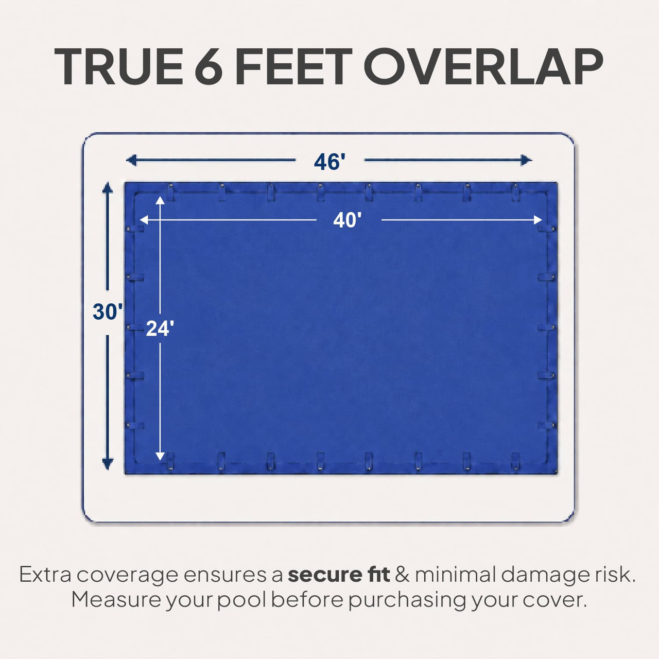 24'x40' Elite Pro-Shield Rectangle Winter Pool Cover