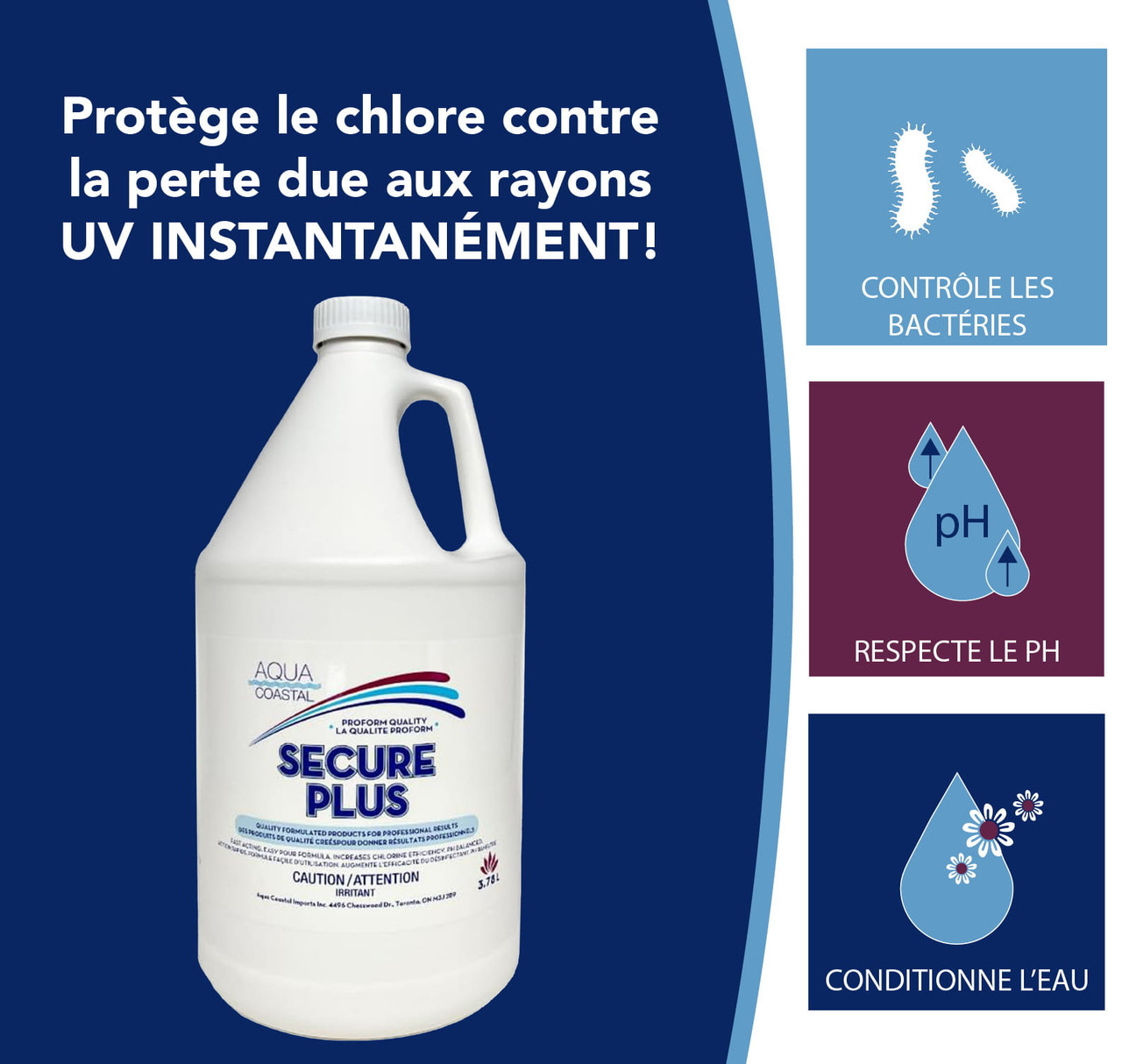 Stabilisant liquide Secure Plus 3,78 L (1 gal)