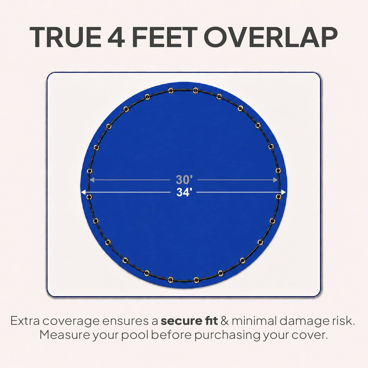 30' Elite Pro-Shield Round Above Ground Winter Pool Cover