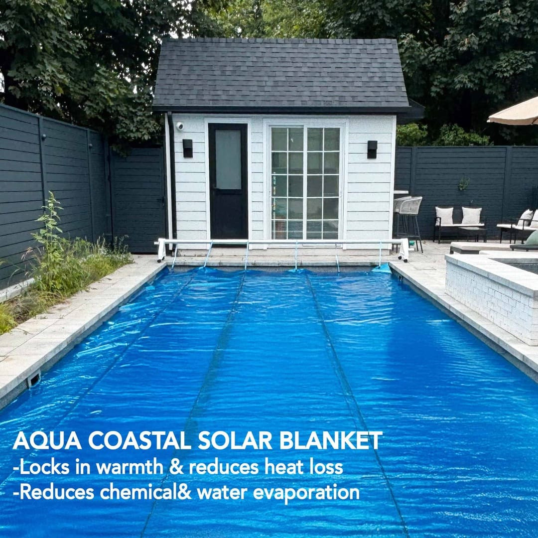 12' x 24' Oval Deluxe Blue - A/G Solar Blanket
