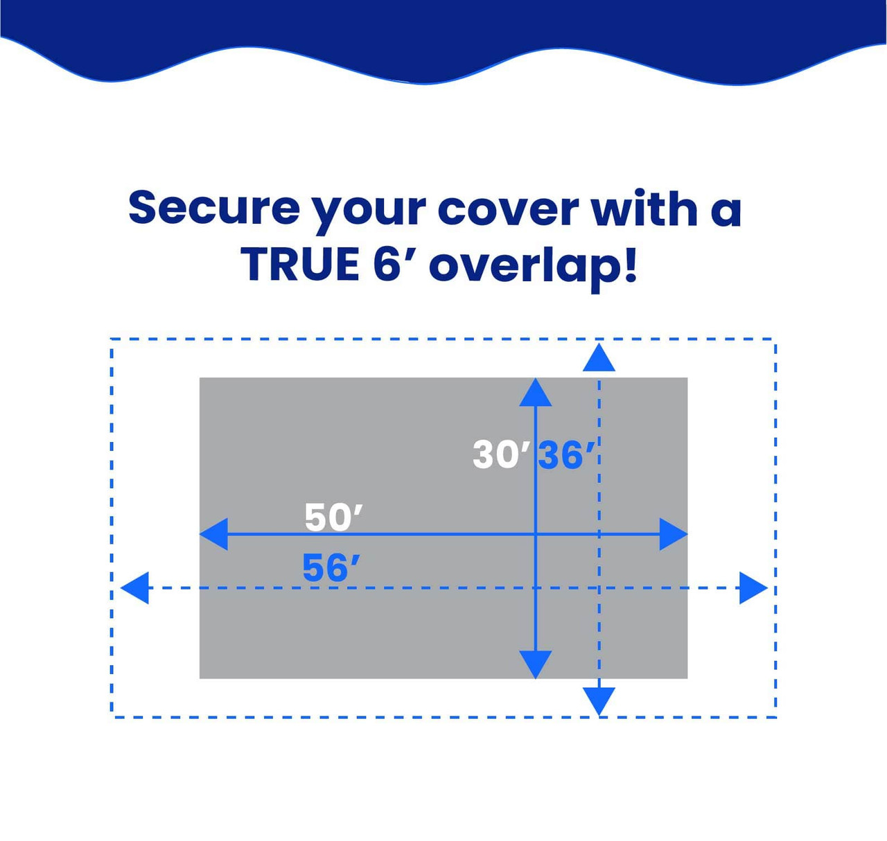 30'x50'  Platinum Pro-Shield Rectangle Winter Pool Cover