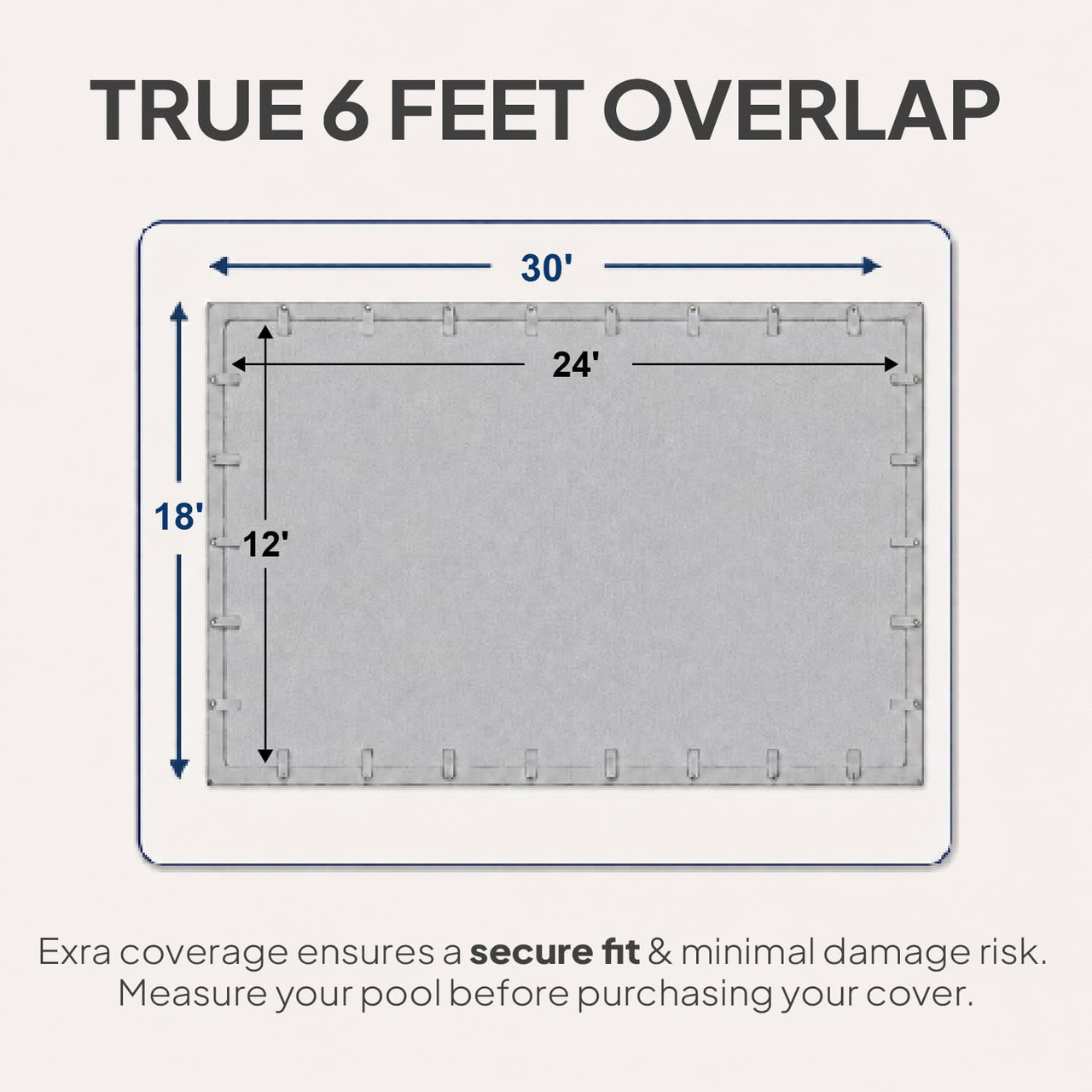 12'x24' Platinum Pro-Shield Rectangle Winter Pool Cover