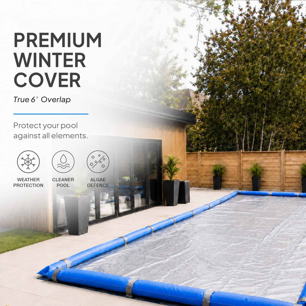 12'x24' Platinum Pro-Shield Rectangle Winter Pool Cover