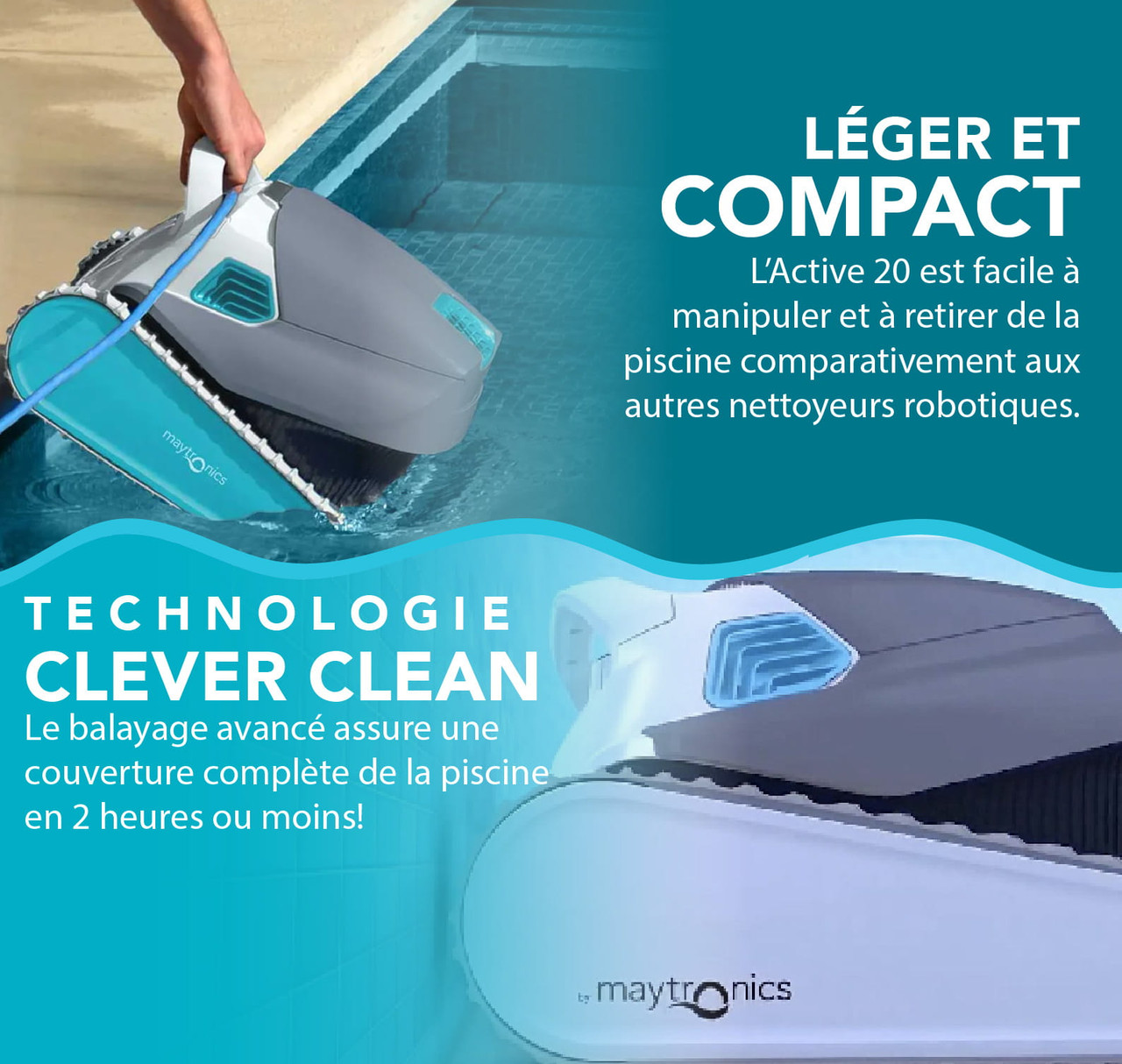 Robot nettoyeur de piscine Maytronics Dolphin Active 20