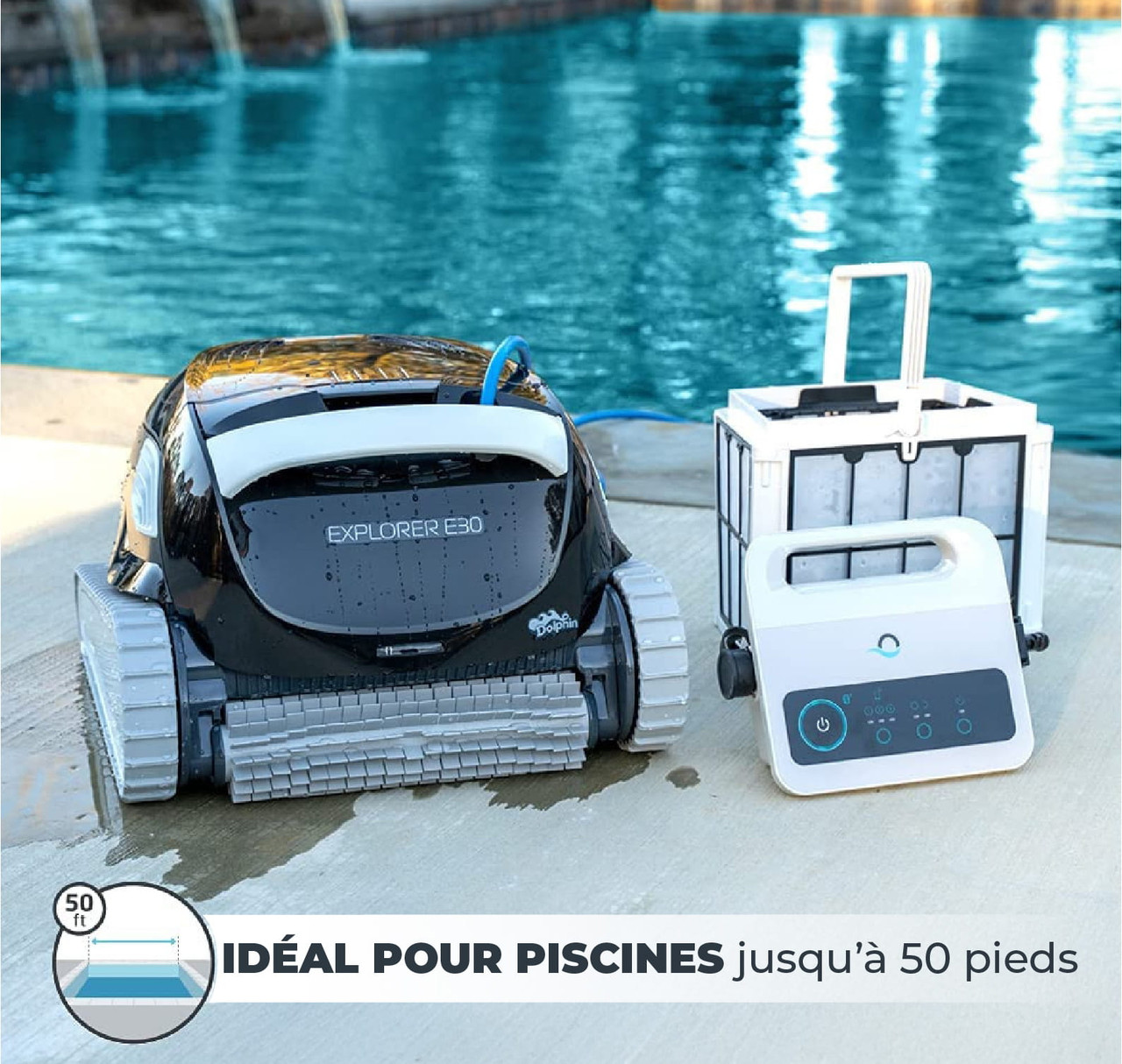 Robot nettoyeur de piscine Dolphin E30