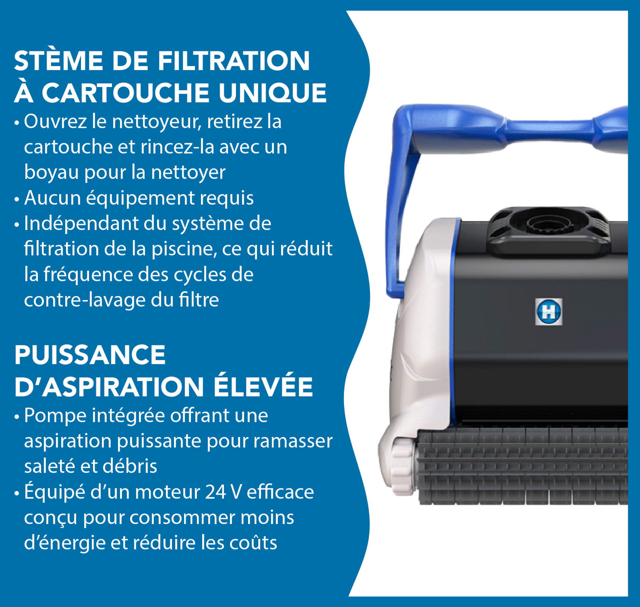 Nettoyeur de piscine creusée Hayward AquaVac QC