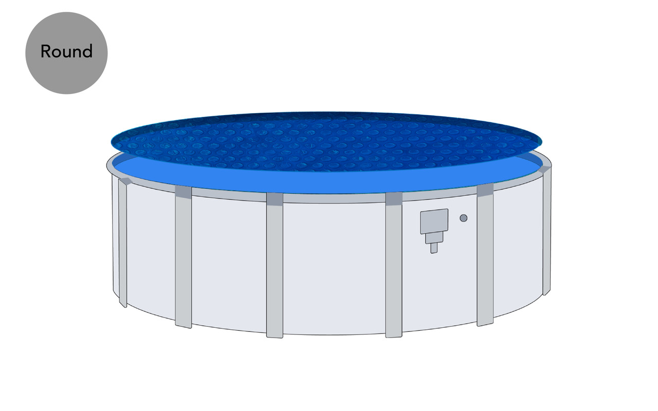 18' Round Premium Blue Solar Blanket