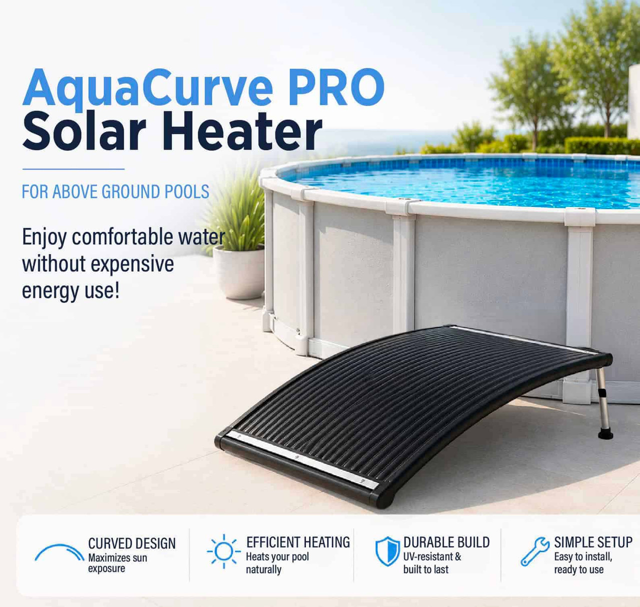 AquaCurve PRO Solar Pool Heater
