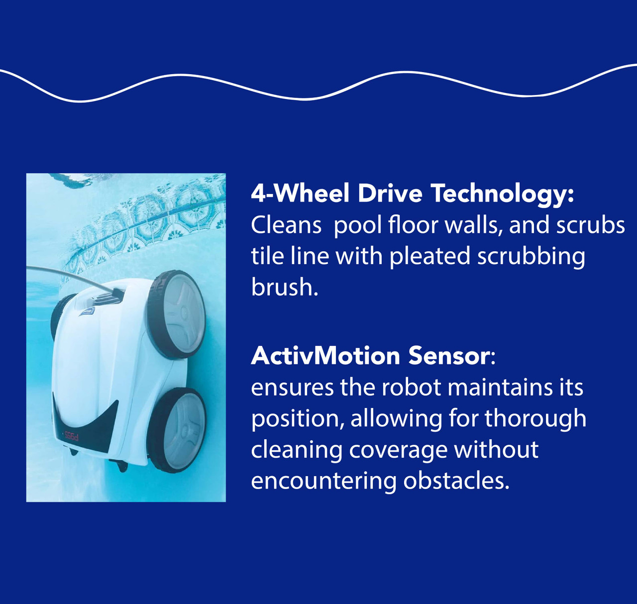 OPEN BOX Polaris P955 4WD Robotic Pool Cleaner with Remote