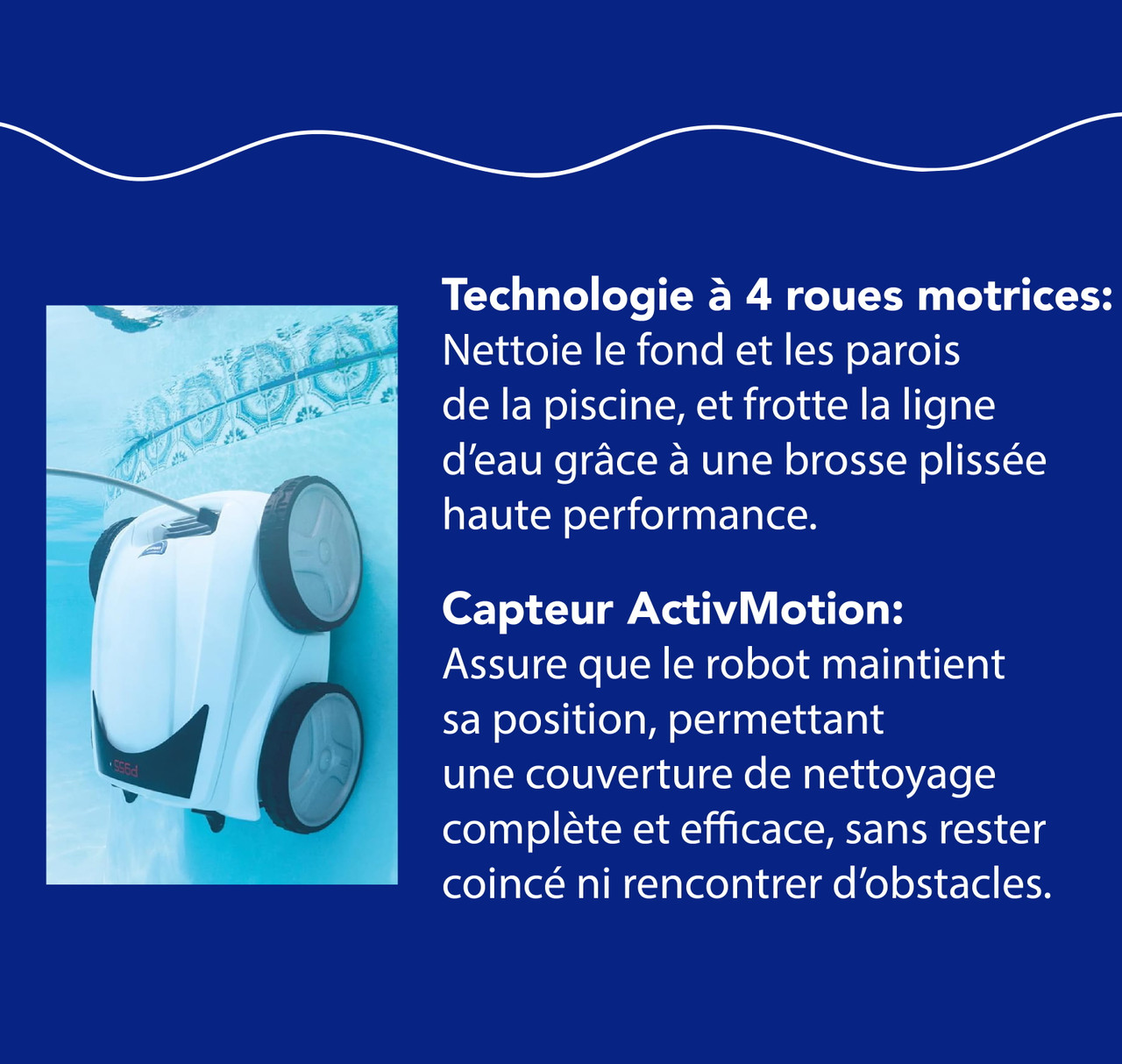 Boîte Ouverte - Nettoyeur robotisé Polaris P955 4RM avec télécommande