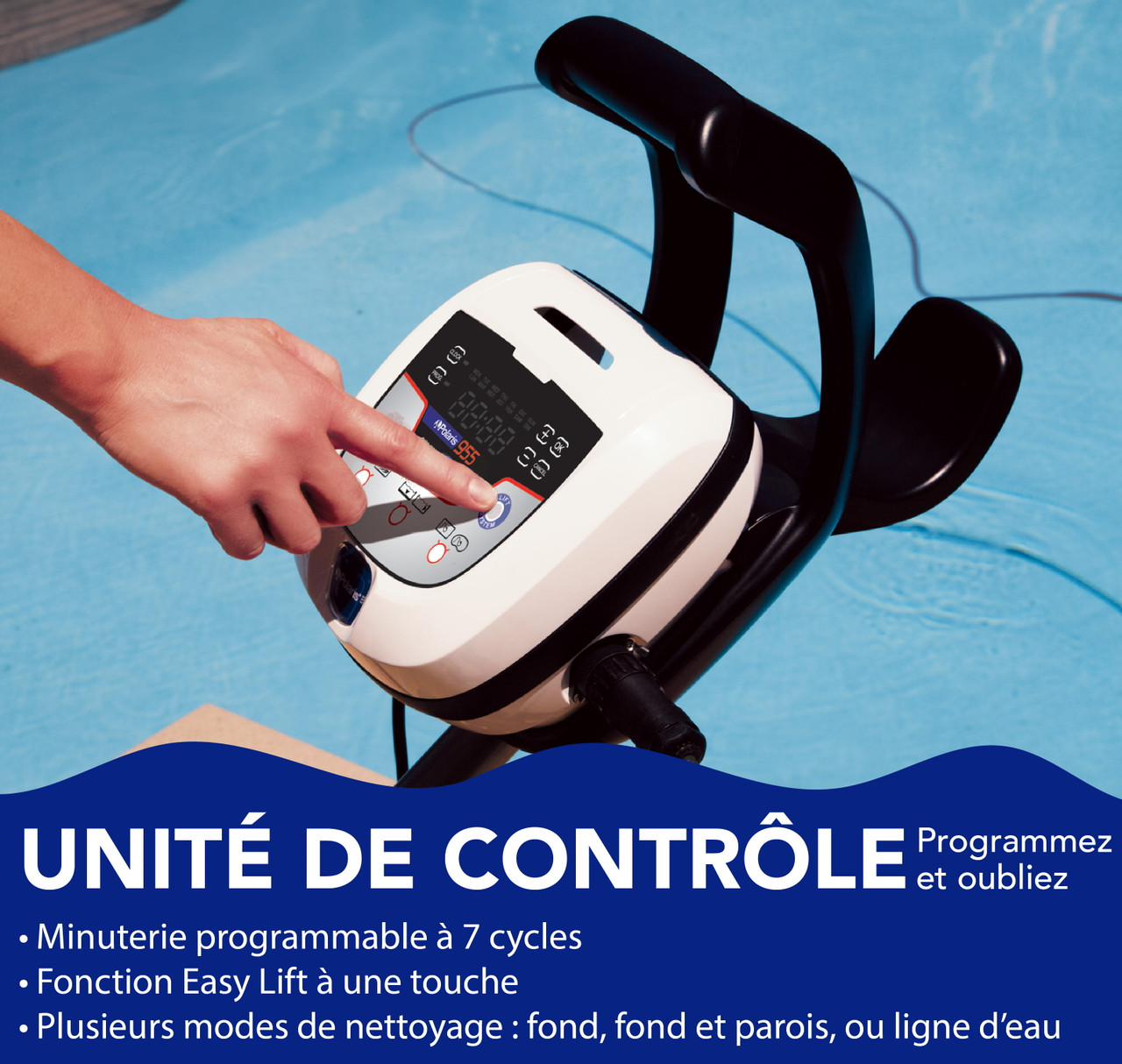 Boîte Ouverte - Nettoyeur robotisé Polaris P955 4RM avec télécommande