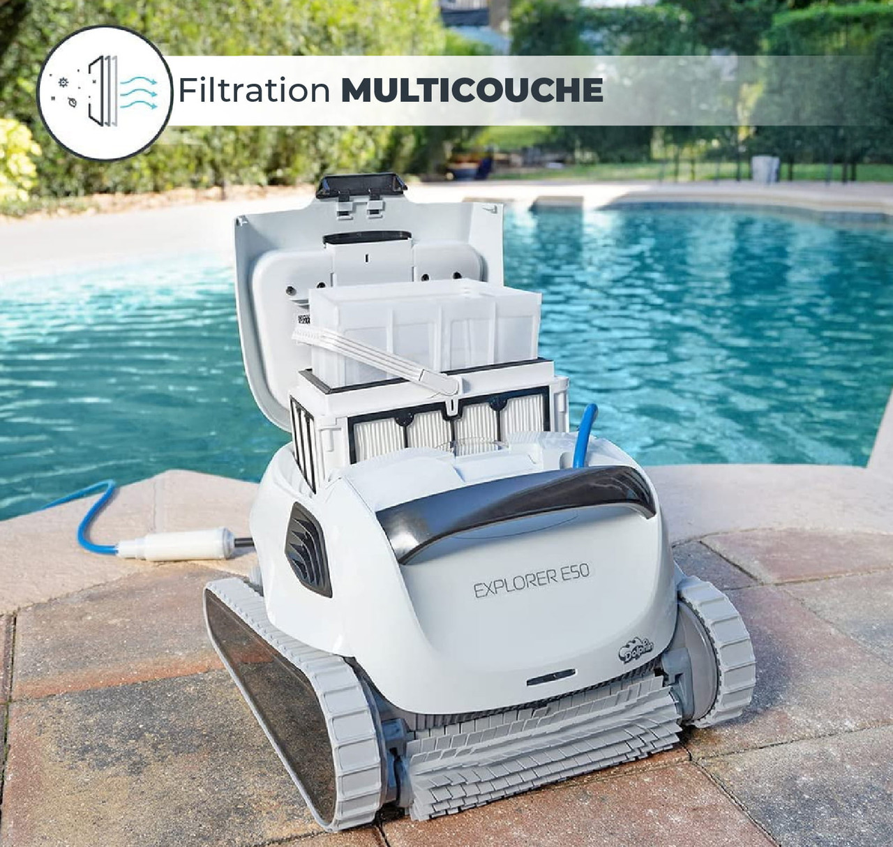 Boîte Ouverte - Nettoyeur de piscine robotisé Dolphin E50