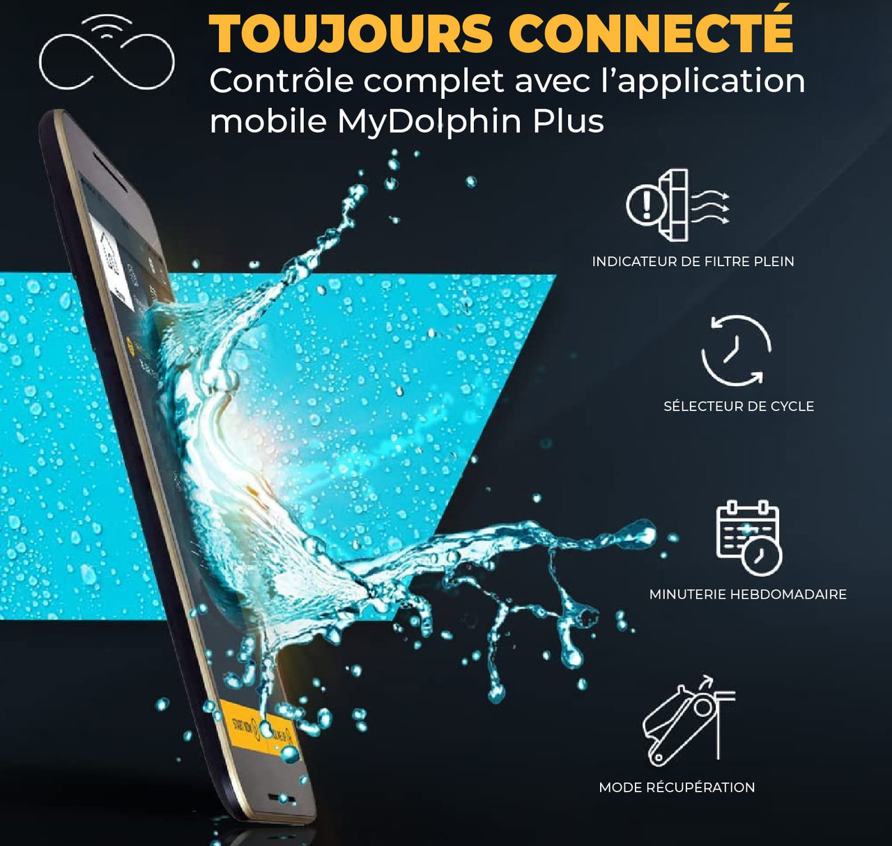 Boîte Ouverte - Nettoyeur de piscine robotisé Dolphin E50