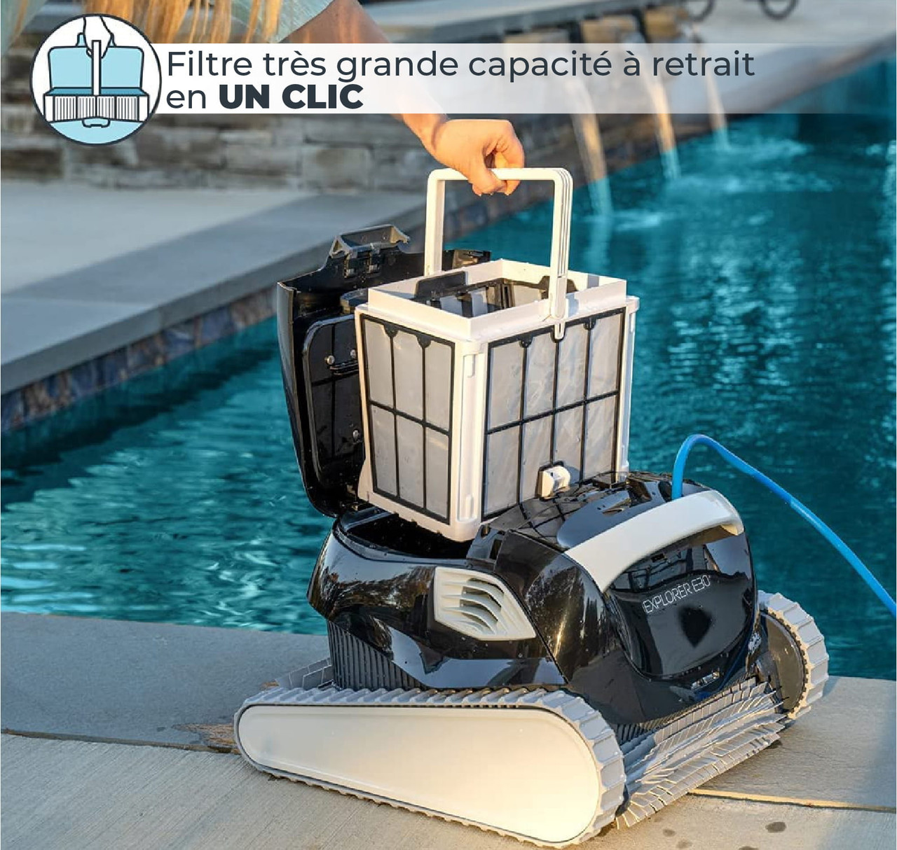 Nettoyeur de piscine robotisé Dolphin E30 (avec Wi-Fi)