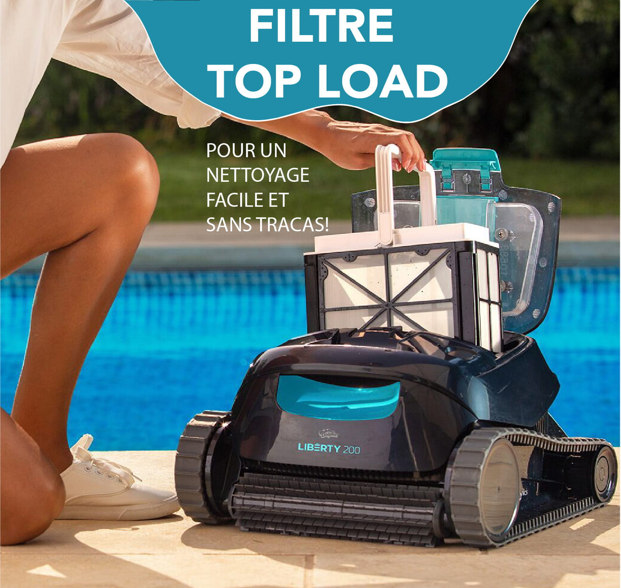 Dolphin Liberty 200 – Nettoyeur de piscine robotisé sans fil