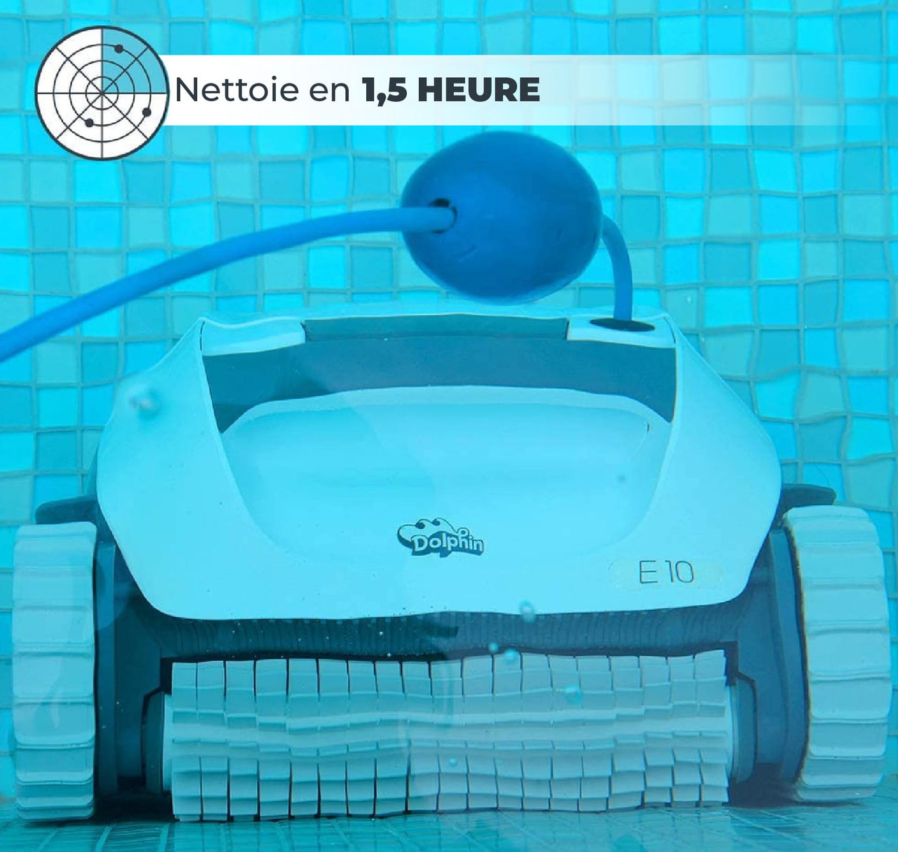 Boîte Ouverte - Nettoyeur de piscine robotisé Dolphin E10