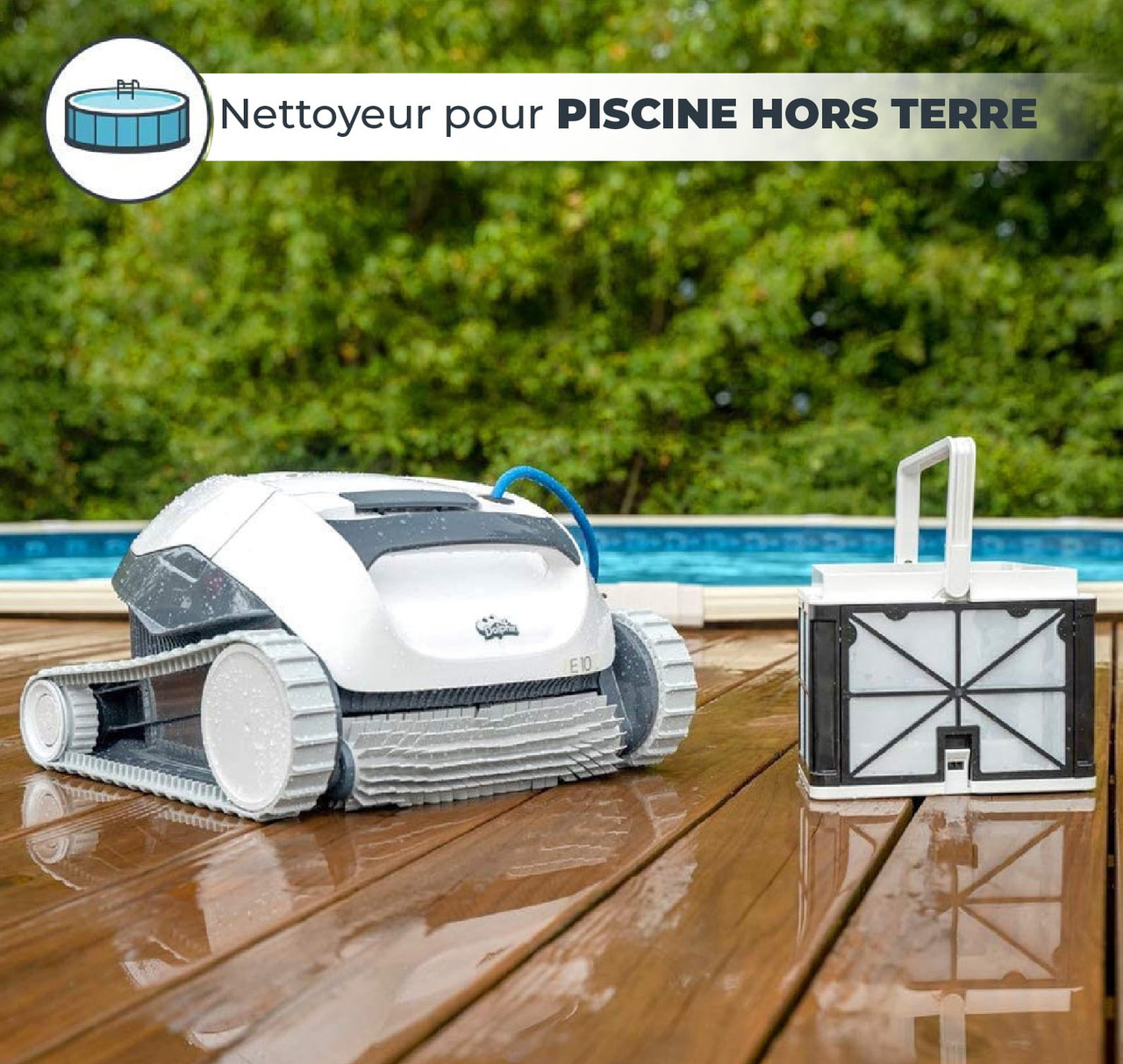 Boîte Ouverte - Nettoyeur de piscine robotisé Dolphin E10
