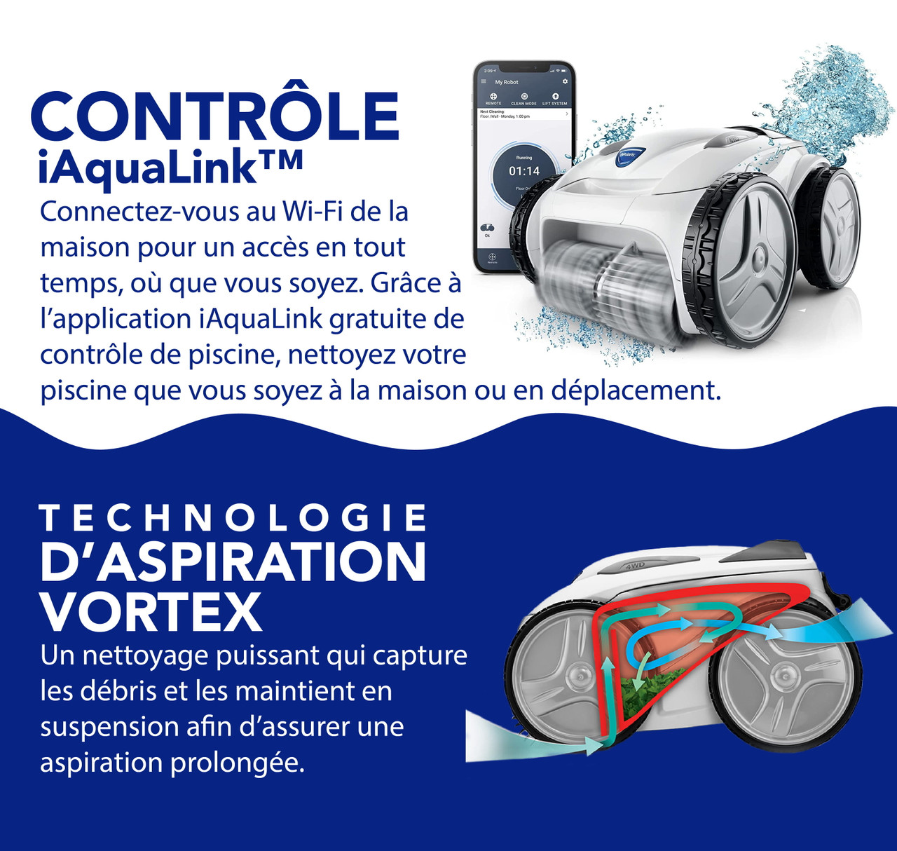 Boîte Ouverte - Nettoyeur de piscine robotisé Polaris P965iQ 4RM