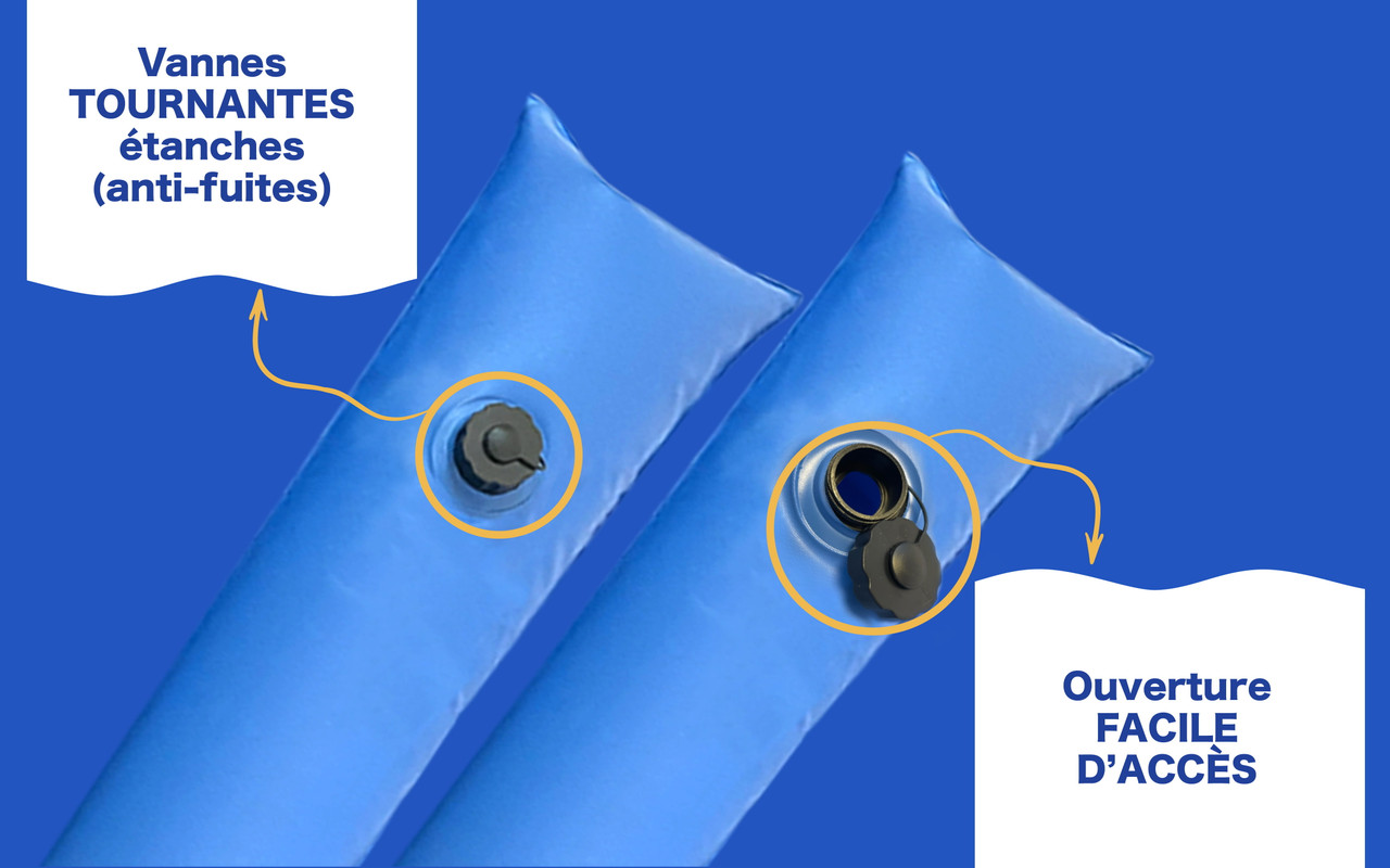 Sac d’eau robuste 10', à chambre simple avec bouchon à vis