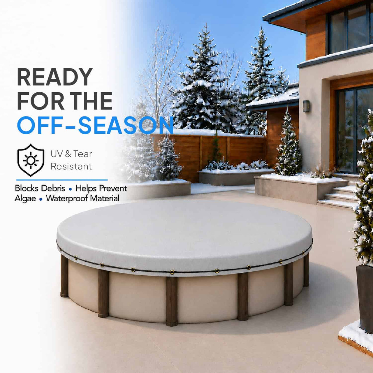 30' Round Platinum Pro-Shield Above Ground Winter Pool Cover