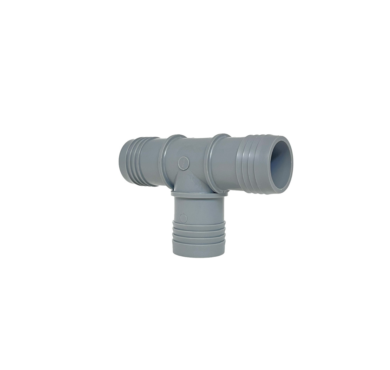 Poly Insert Tee, 1 - 1 / 2 in, BARB/BARB/BARB