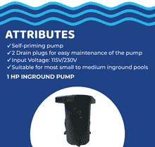 AquaFlow 1HP Inground Pool Pump - Image 4