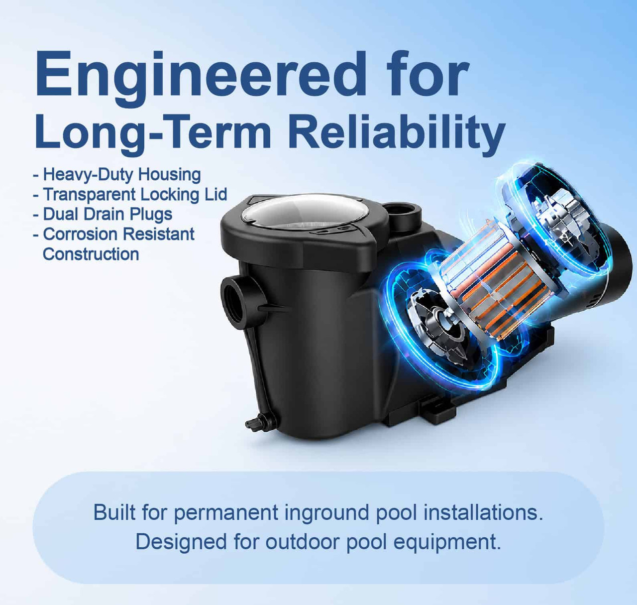 AquaFlow 1 HP Inground Super Pump