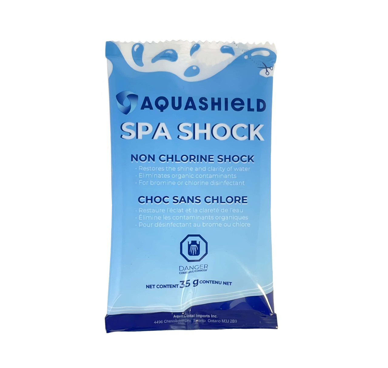 Aqua Spa Shock Pouches, 525g (15 Pack x 35g Each)