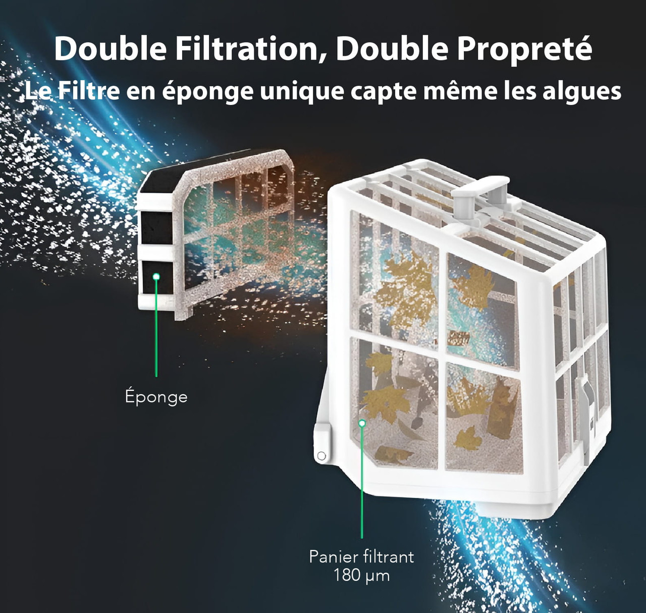 Nettoyeur de piscine robotisé sans fil haut de gamme WYBOT S2