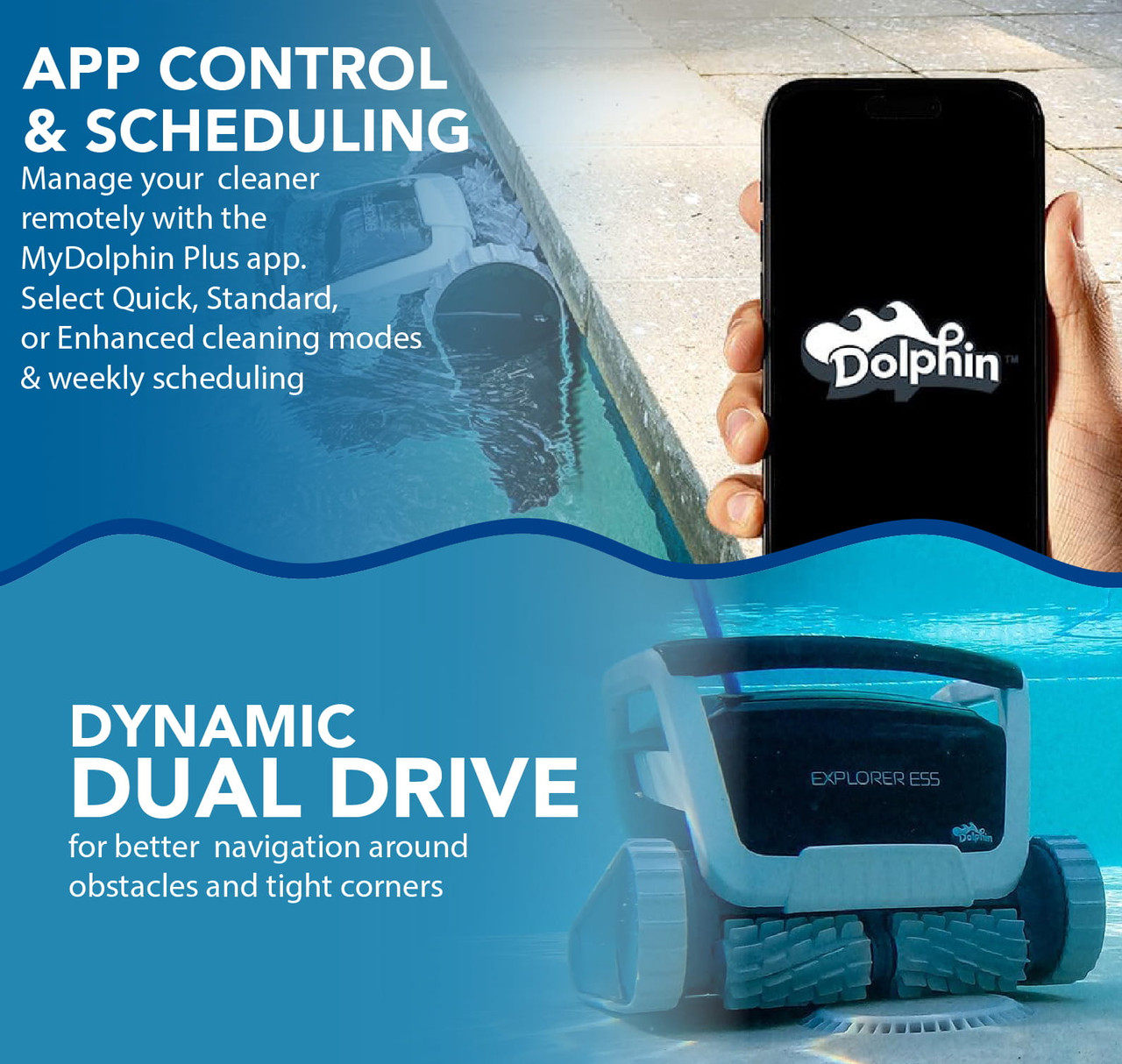 Maytronics Dolphin Explorer E55 Robotic Cleaner