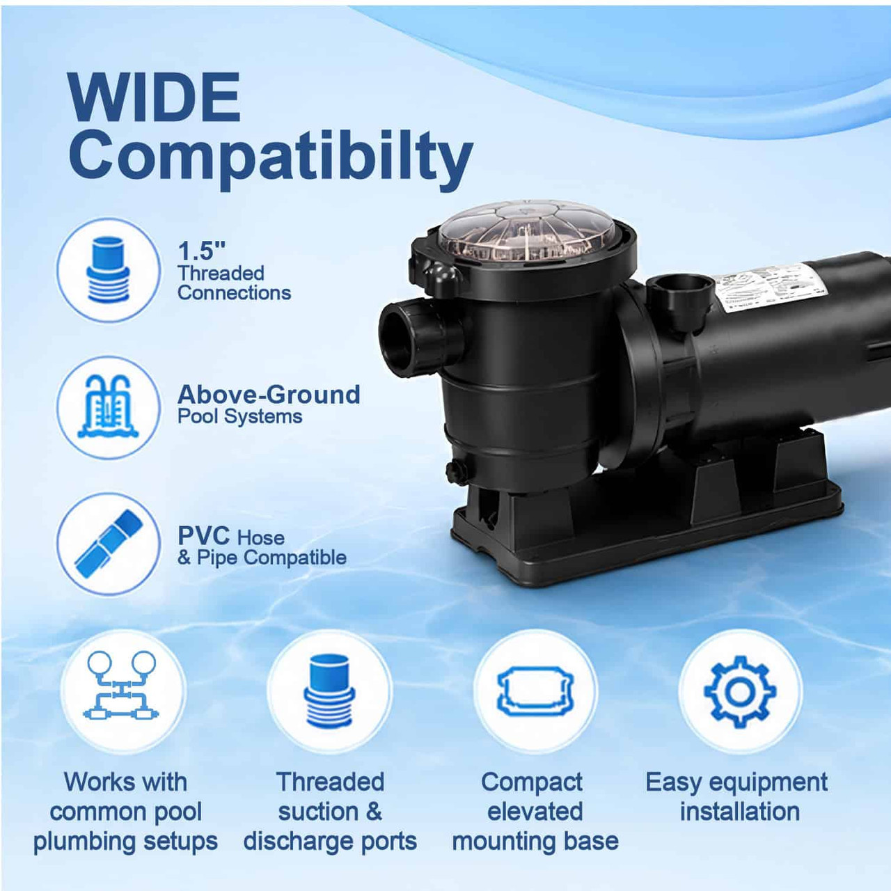 OPEN BOX AquaFlow 1 HP Above Ground Super Pump