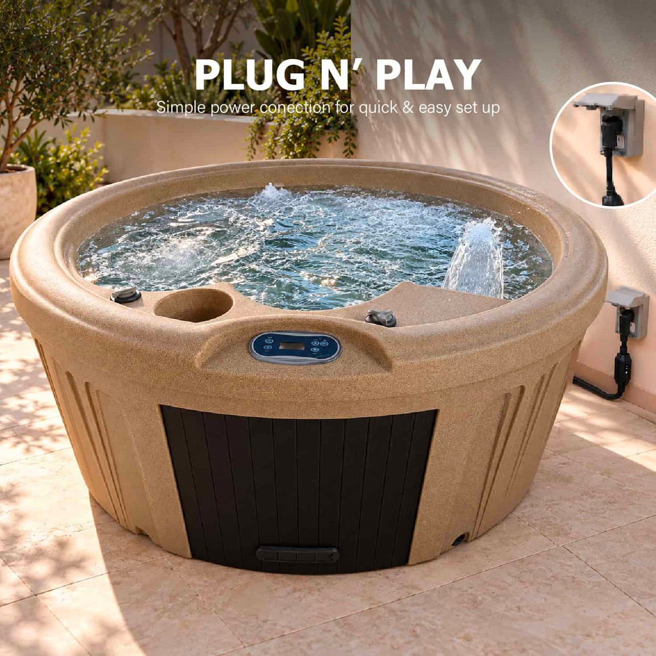 Aqua Coastal, RRD, Sand, Round Spa