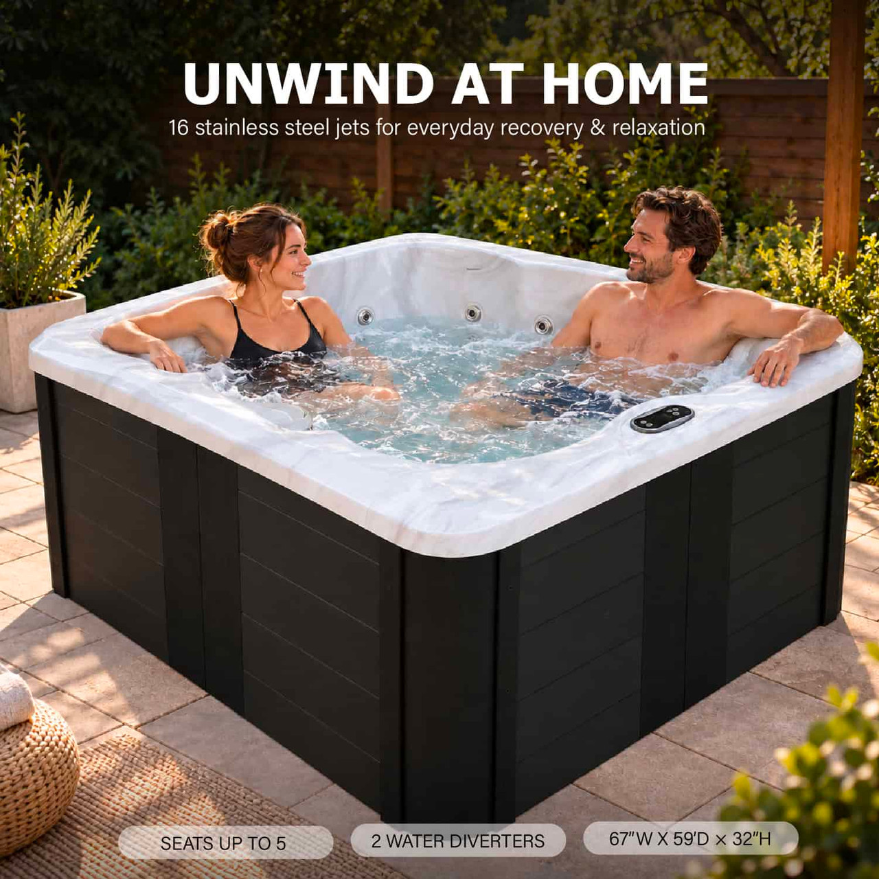Aqua Coastal, Zen, 32" Height, Silver Marble