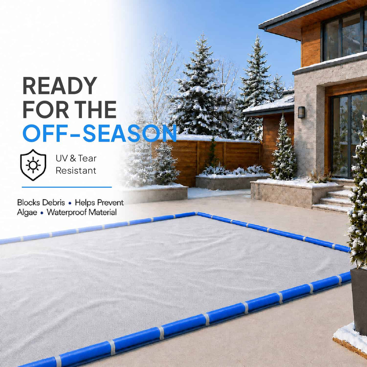 24'x44' Platinum Pro-Shield Rectangle Winter Pool Cover