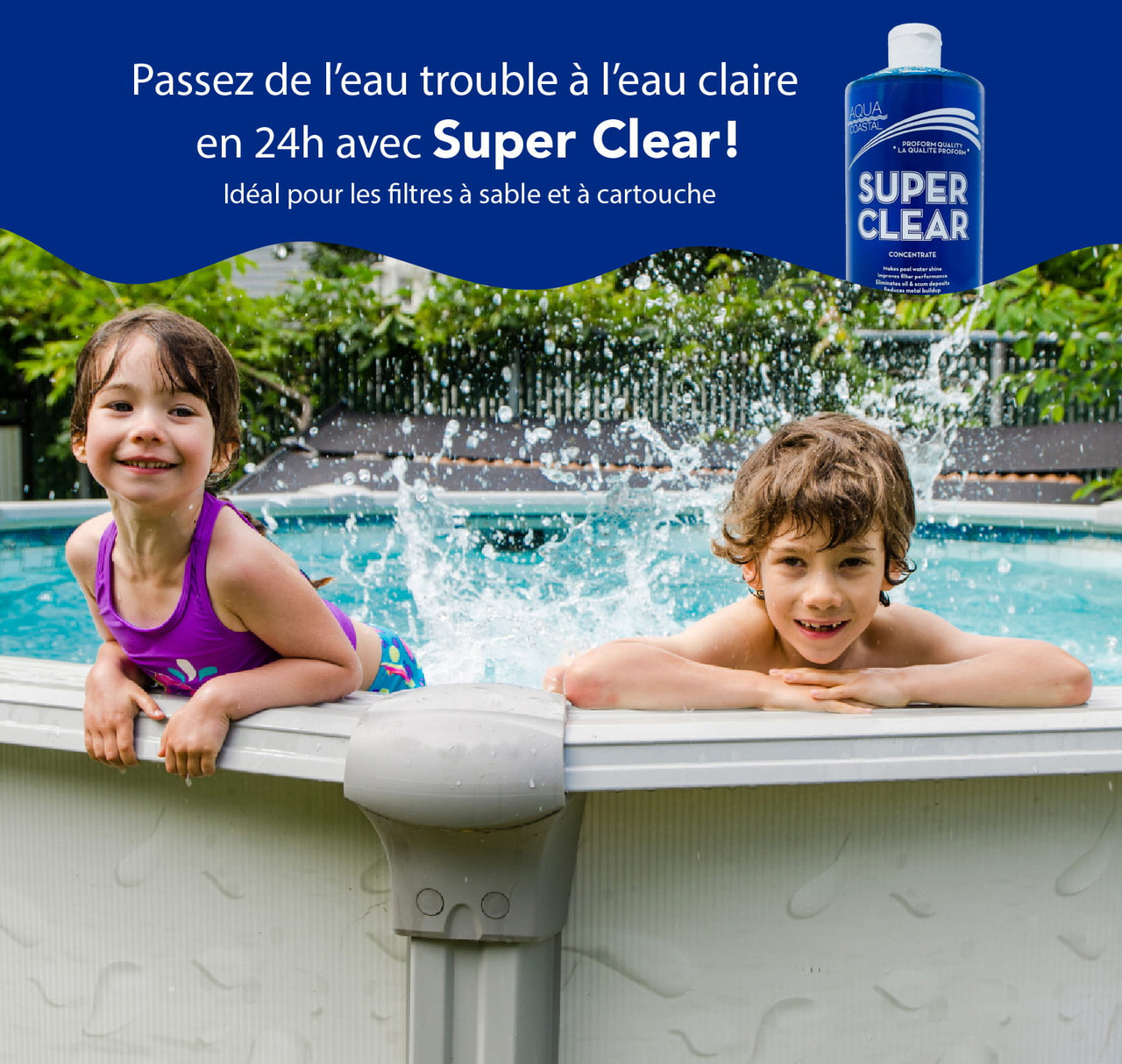 Super Clear – Clarifiant pour piscine 1 L
