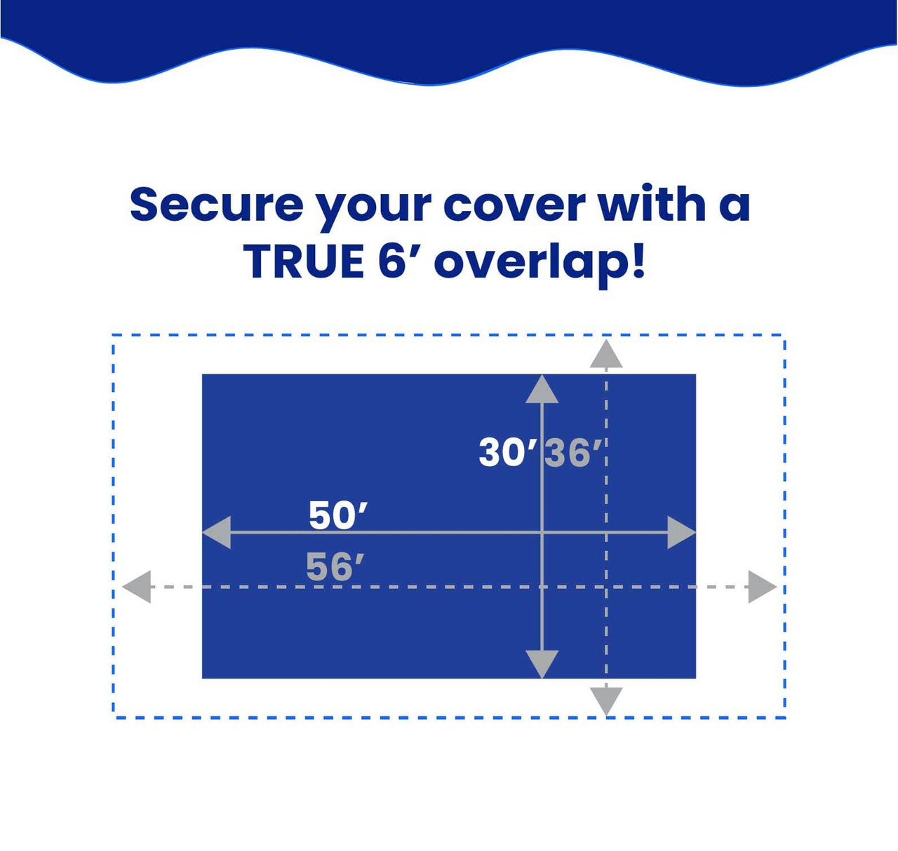 30'x50' Elite Pro-Shield Rectangle Winter Pool Cover