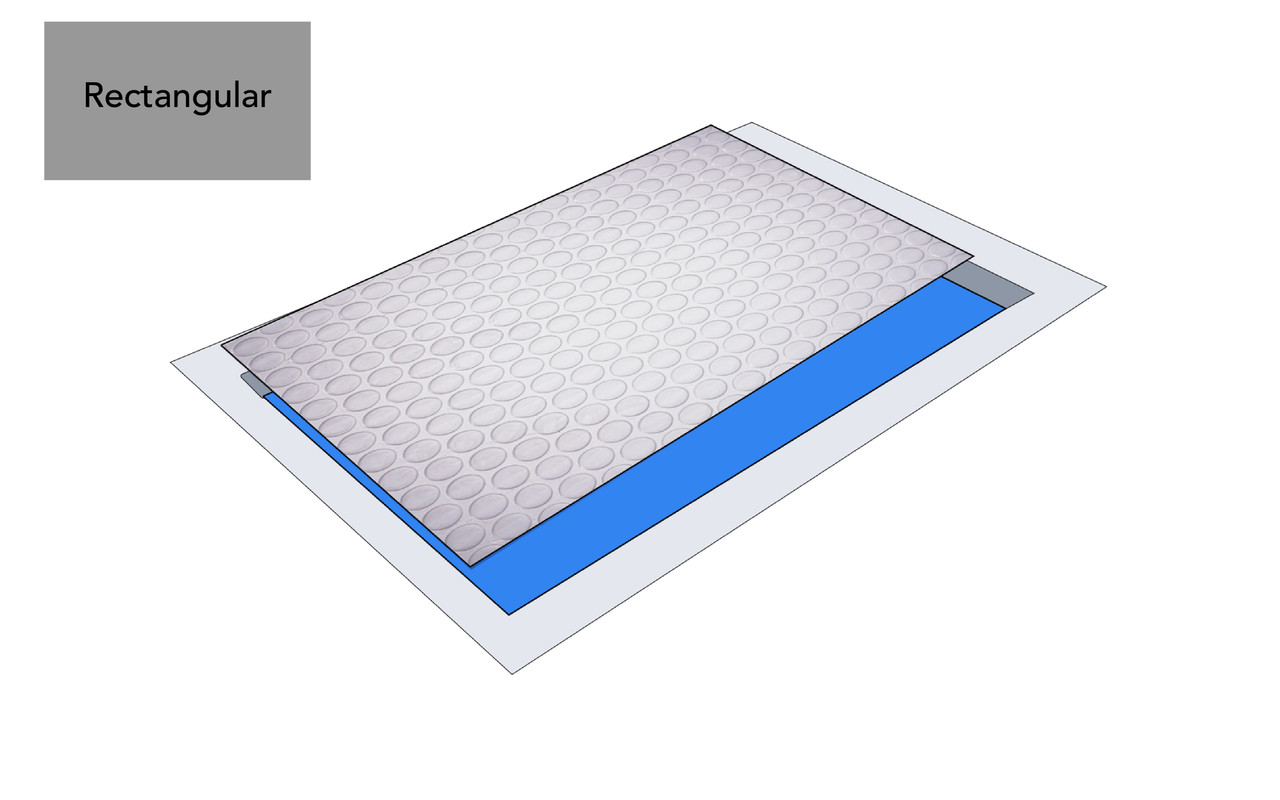 12' x 24' Rectangle Clear Deluxe Solar Blanket