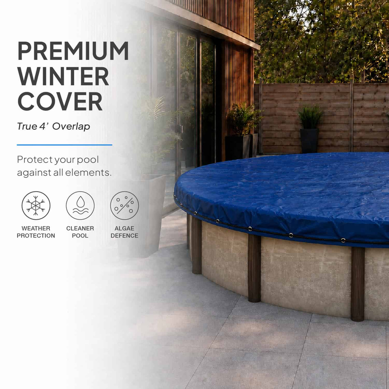 27' Elite Pro-Shield Round Above Ground Winter Pool Cover