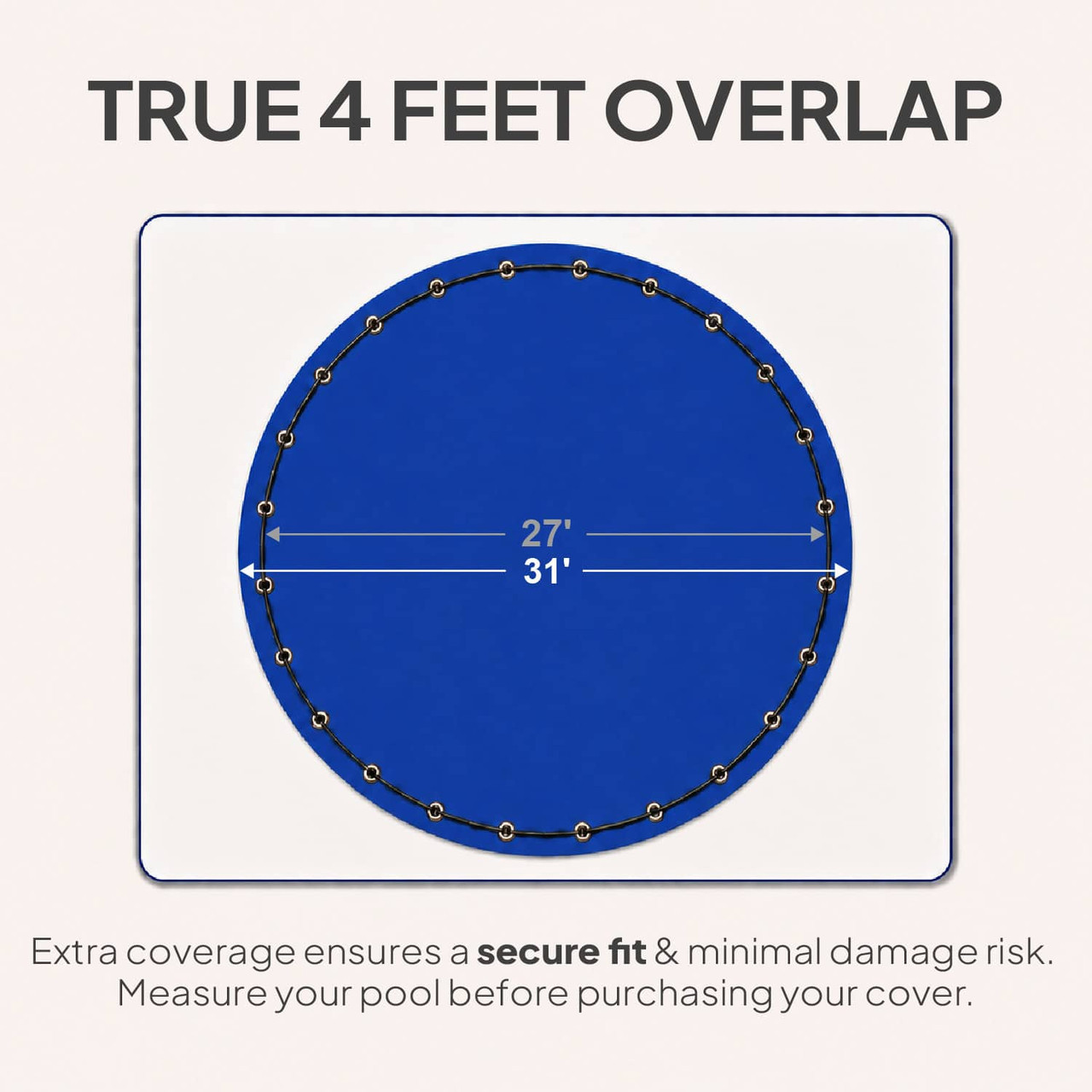 27' Elite Pro-Shield Round Above Ground Winter Pool Cover