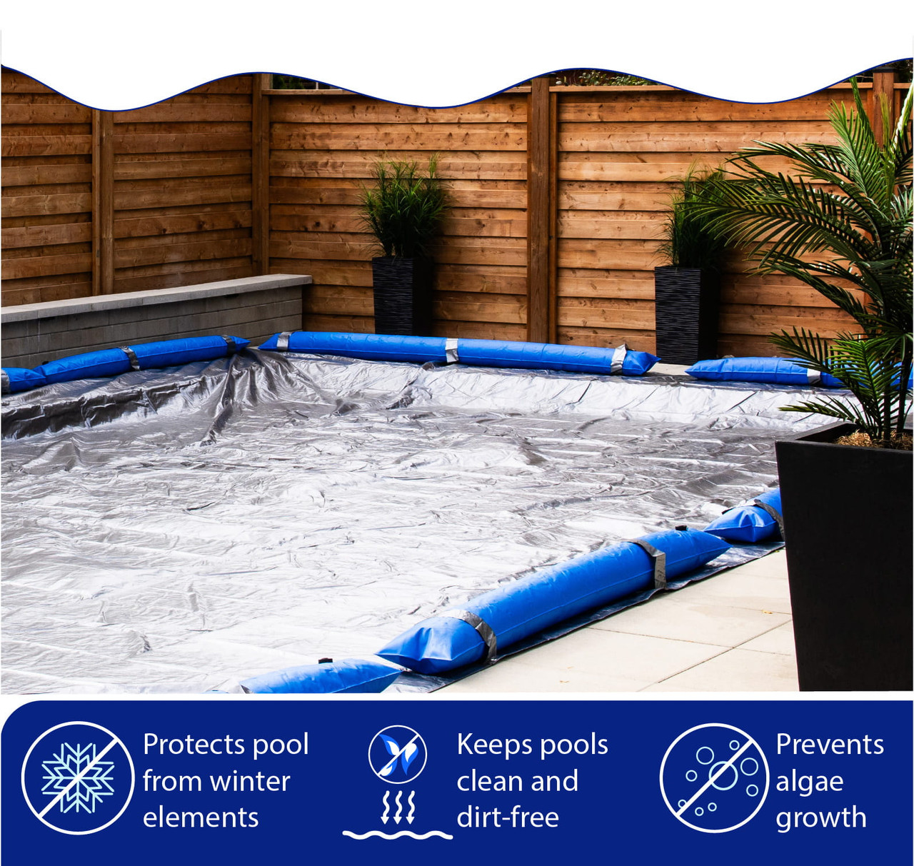 Toile d’hiver rectangulaire Platinum Pro-Shield de 24' x 40' pour piscine