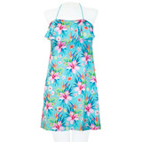 Floral Flounce Front Short Dress