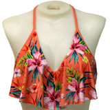 Floral Flounce Front Tankini