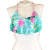 Paradise flounce swimwear top
