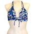 Blue Plumeria Keyhole Front Banded Chest
