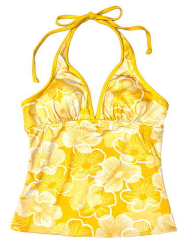 Reversible Performance Swim Tankini in Hibiscus Print - Made in Hawaii