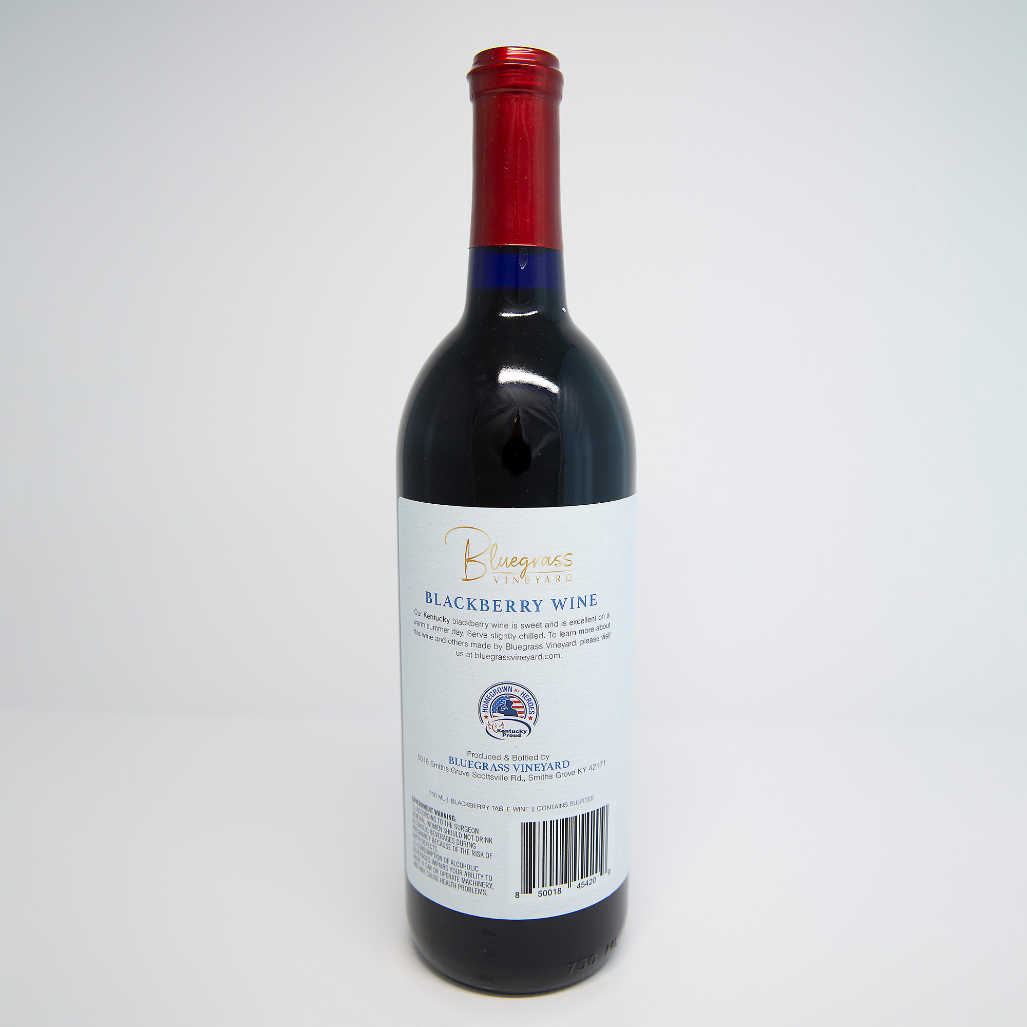 Blackberry Wine Bluegrass Vineyard Smiths Grove Kentucky