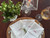 White Hemstitched  Cotton Individually Embroidered Napkins